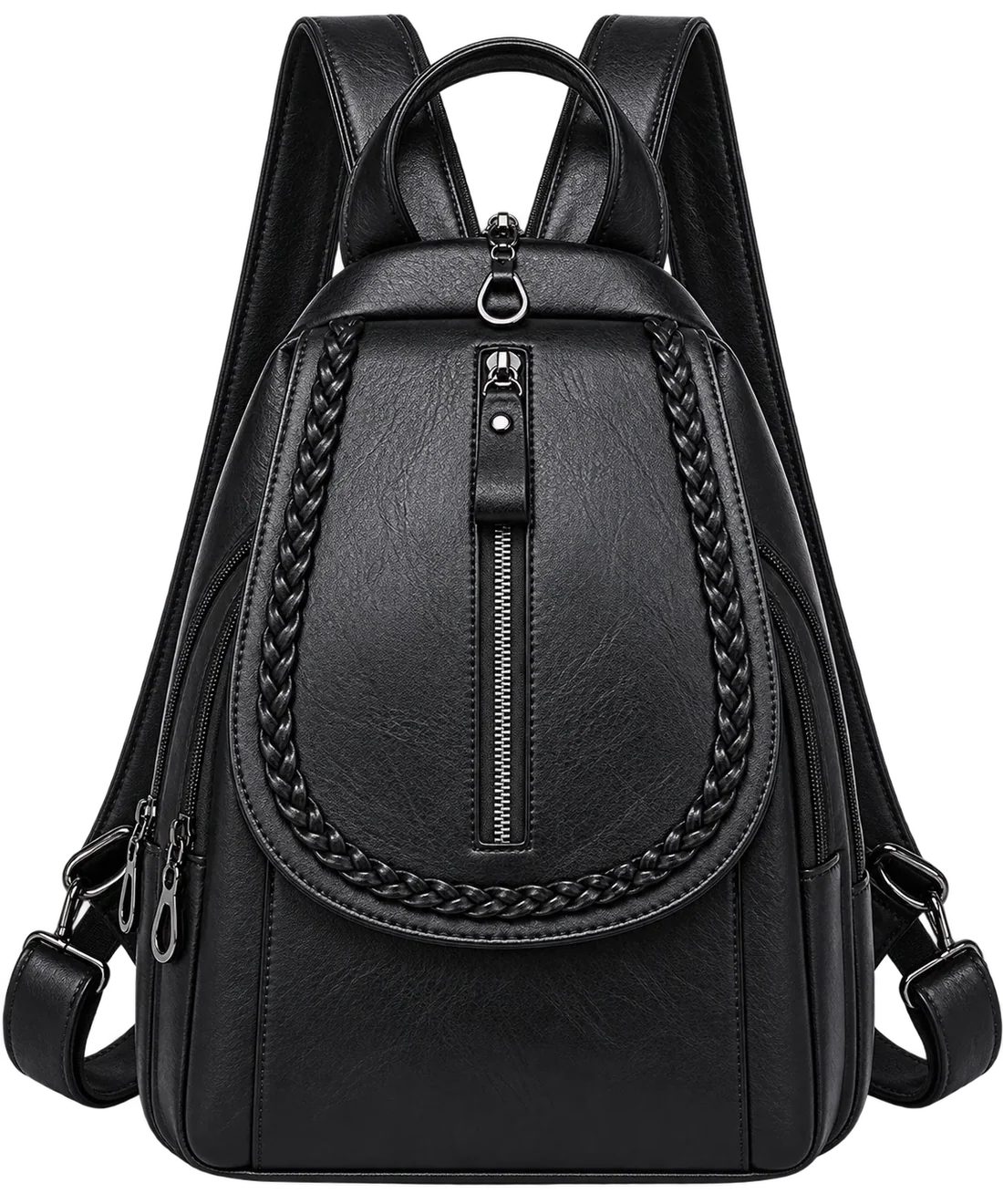 Women's Soft Leather Mini Backpack – Stylish Everyday Shoulder Bag