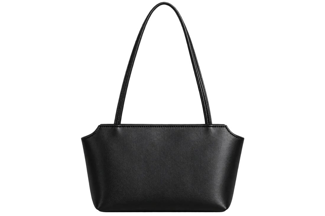 Women’s Genuine Leather Top-Handle Shoulder Bag – Elegant Lambskin Lined Handbag