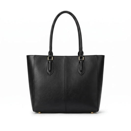 Women's Vintage PU Tote Bag – Large Capacity Shoulder Handbag